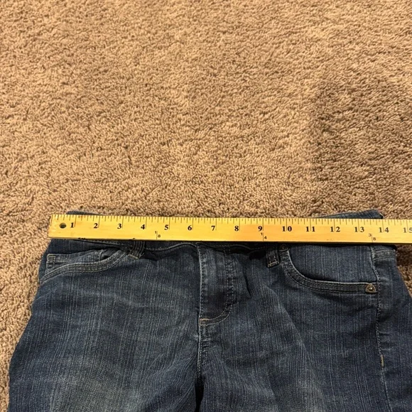 Kut from the Kloth Dark Blue Catherine Boyfriend Short Jeans SZ 2 rolled hem - Picture 6 of 7